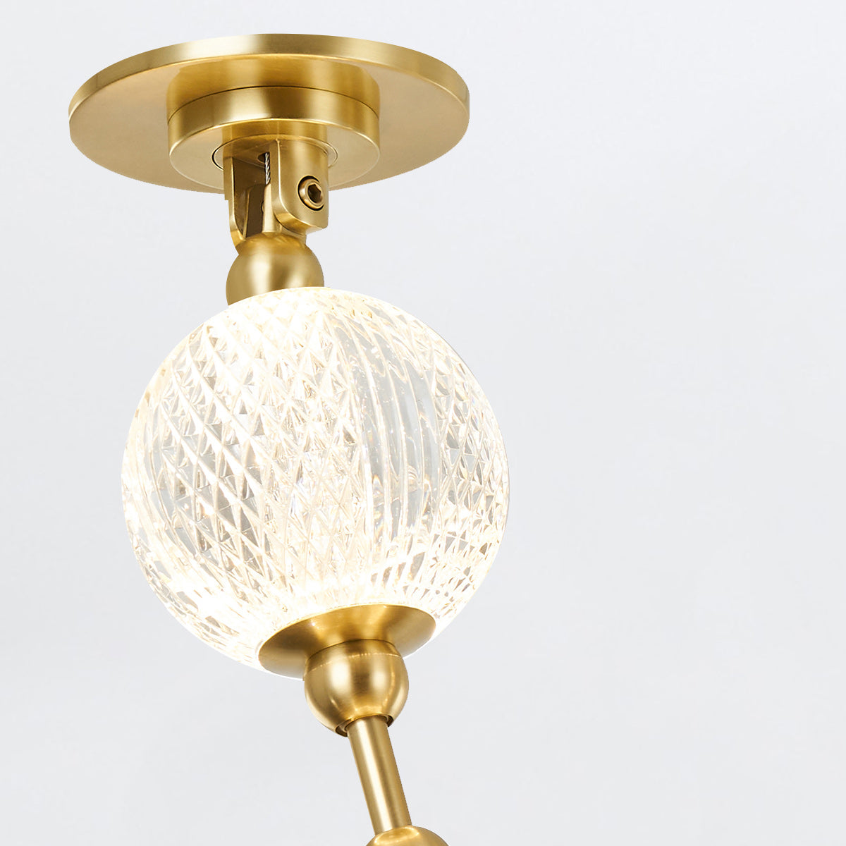 Lampa wisząca LED Marni - Naturalny mosiądz, Alora - ePlafoniera.pl