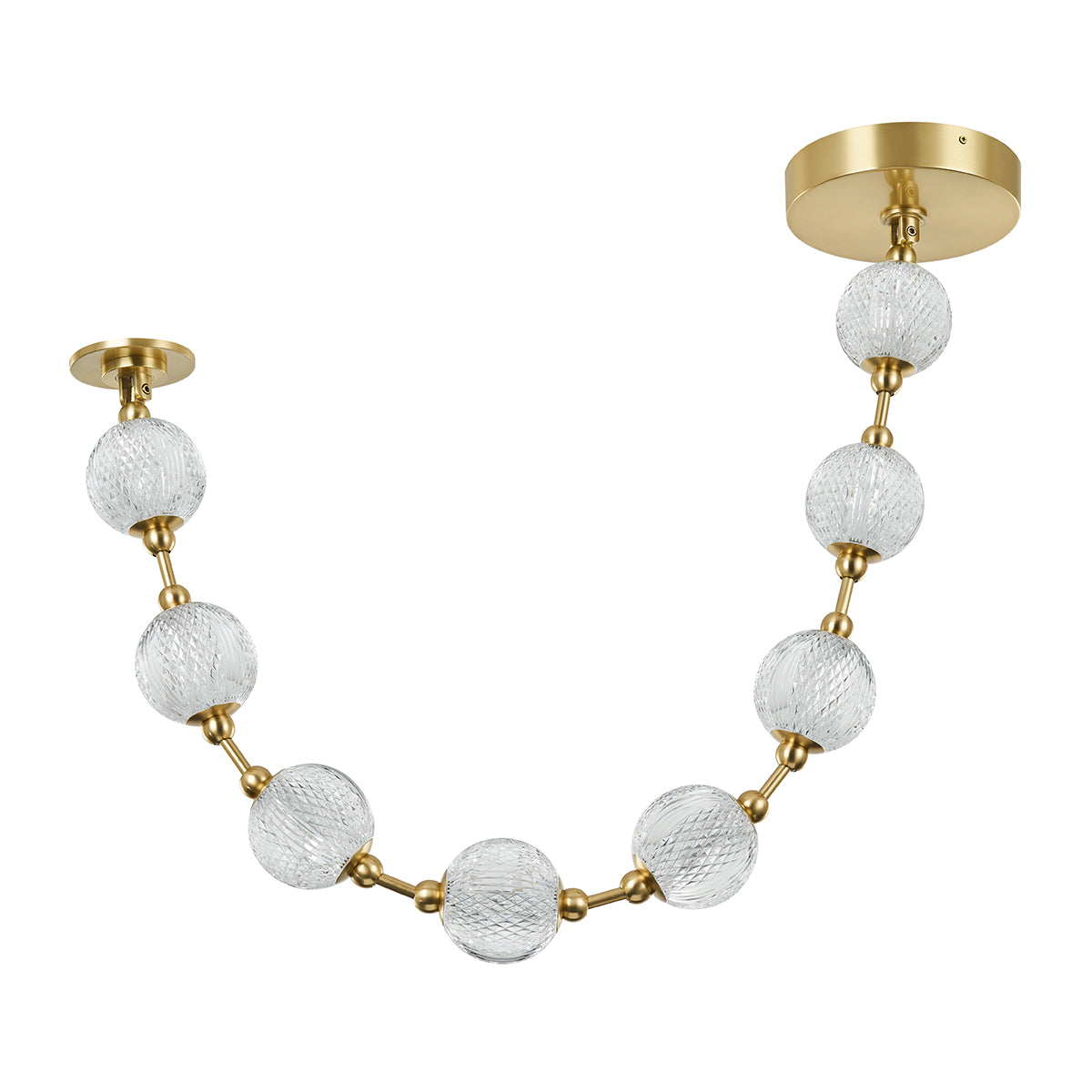 Lampa wisząca LED Marni - Naturalny mosiądz, Alora - ePlafoniera.pl