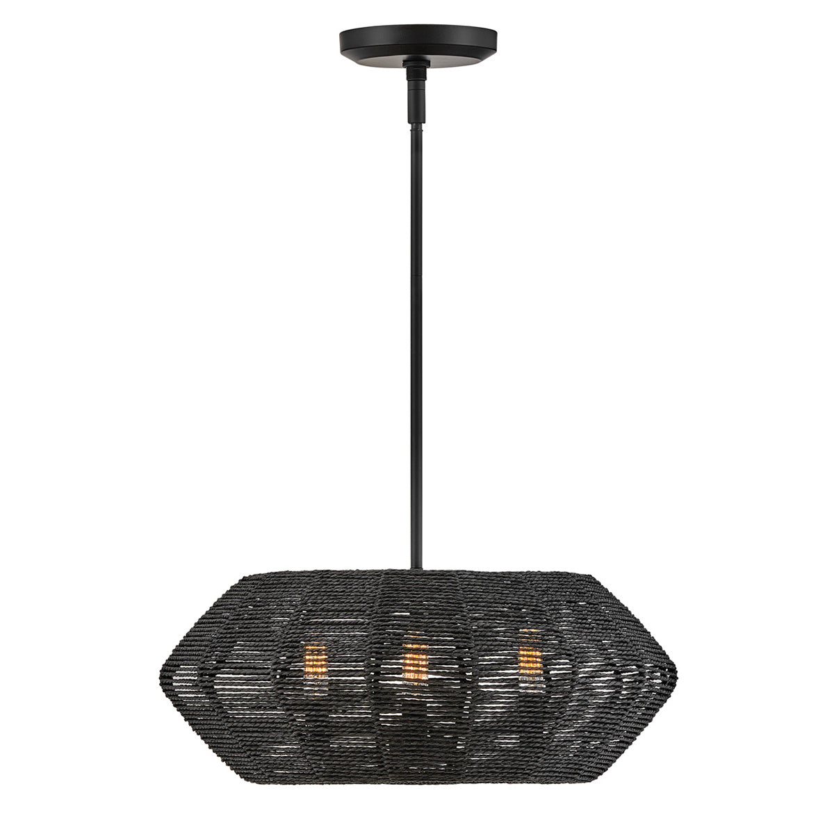 Lampa wisząca Luca - 3 źródła światła - Czarny, Hinkley - ePlafoniera