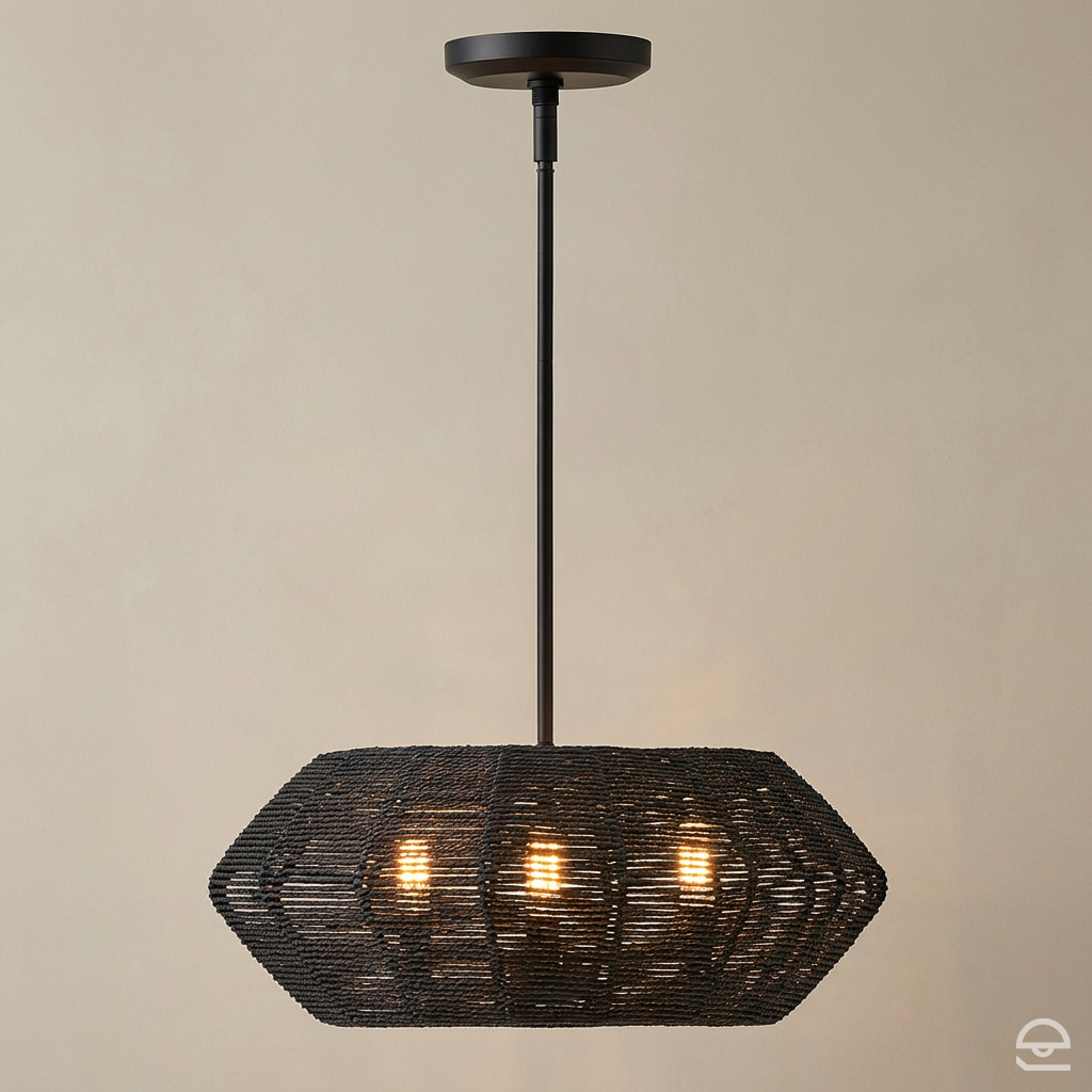 Lampa wisząca Luca - 3 źródła światła - Czarny, Hinkley