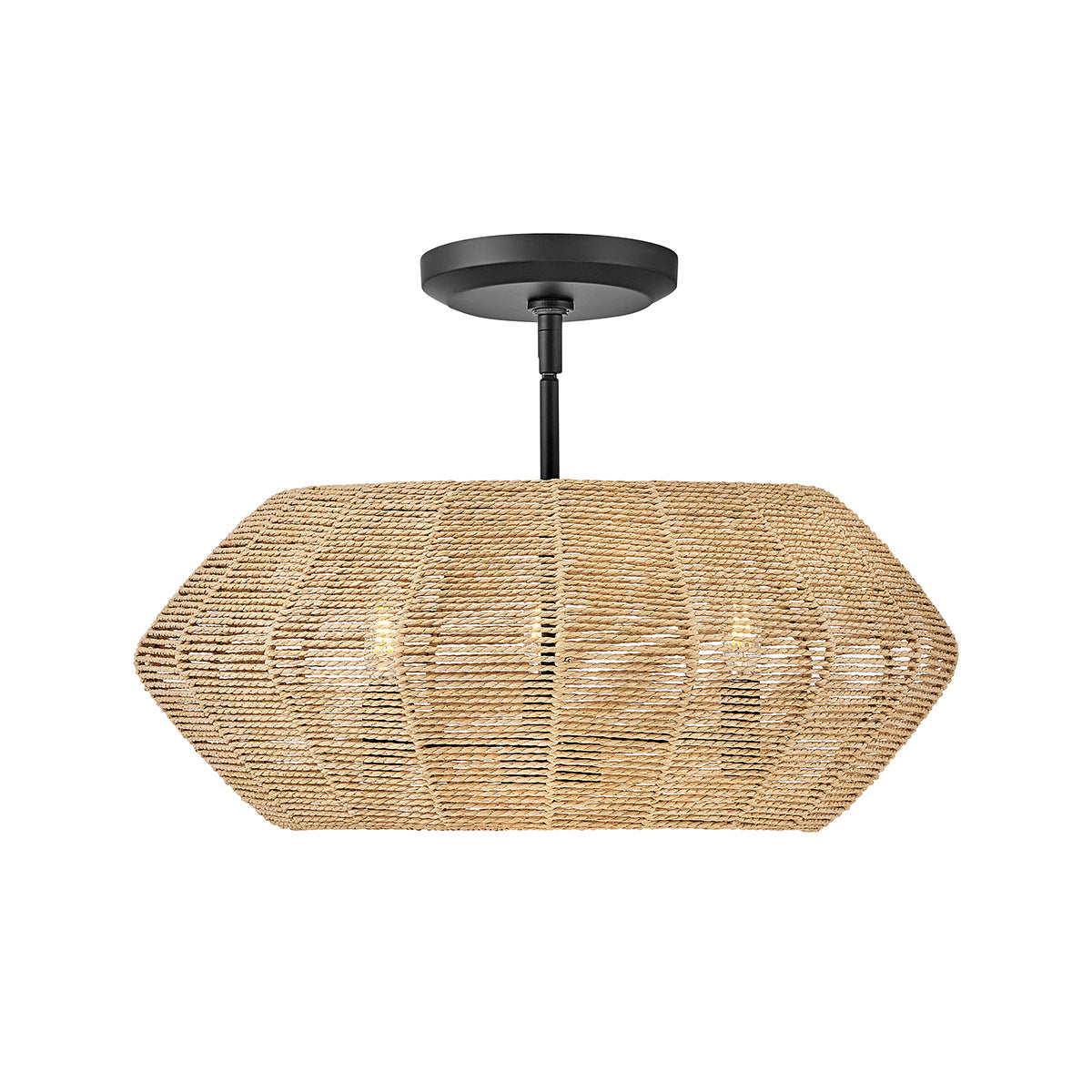 Lampa wisząca Luca - 3 źródła światła - Czarny, karmelowy beż, Hinkley - ePlafoniera.pl