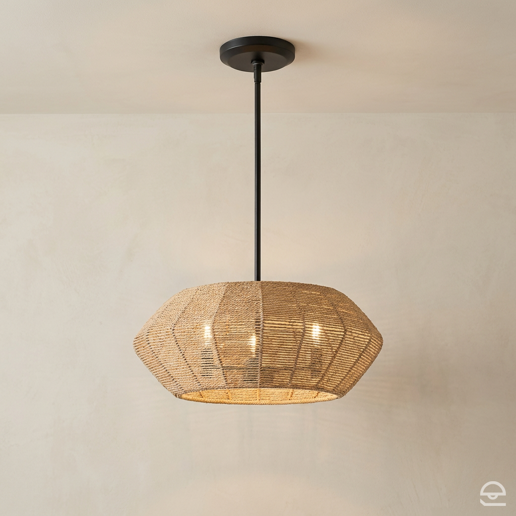 Lampa wisząca Luca - 3 źródła światła - Czarny, karmelowy beż, Hinkley