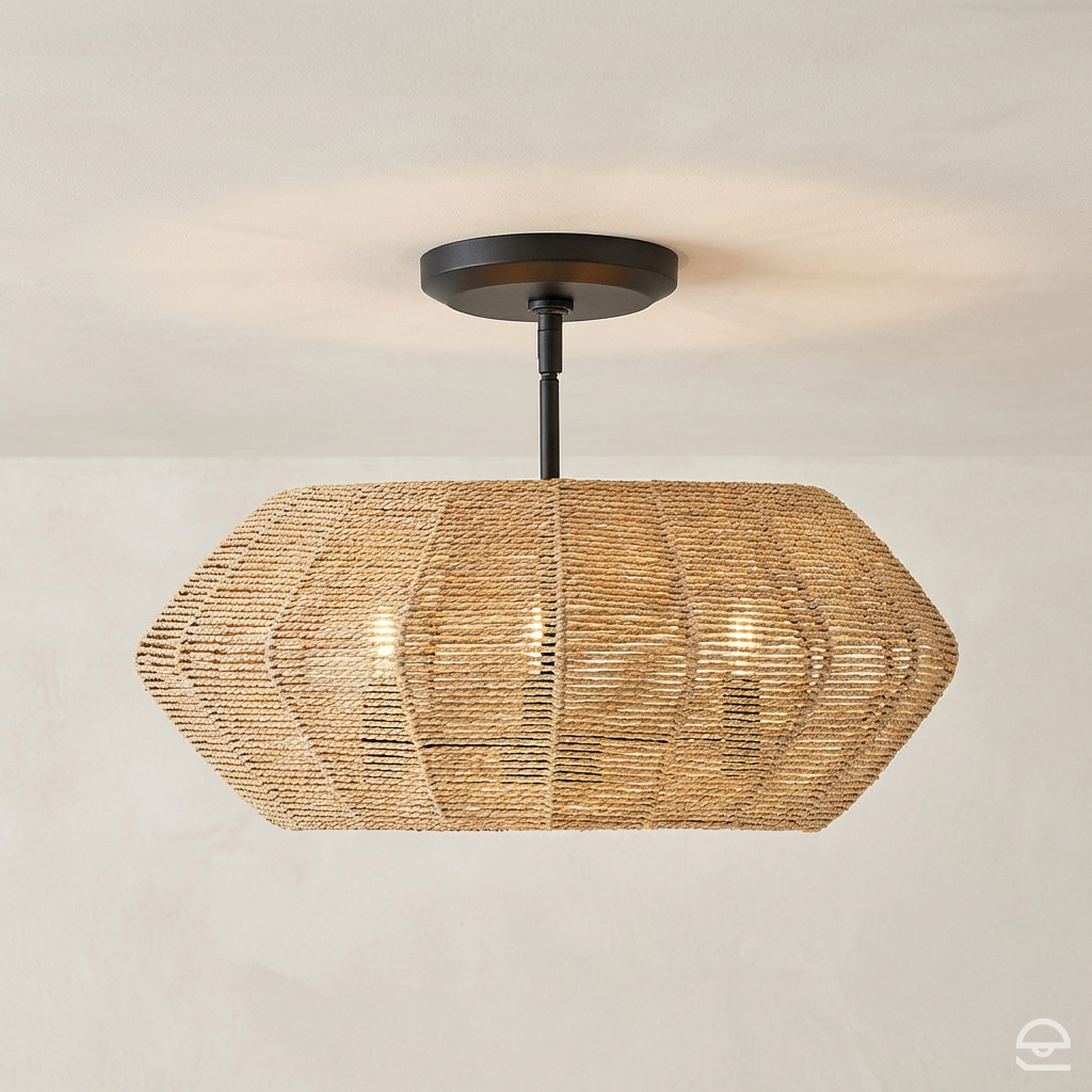 Lampa wisząca Luca - 3 źródła światła - Czarny, karmelowy beż, Hinkley