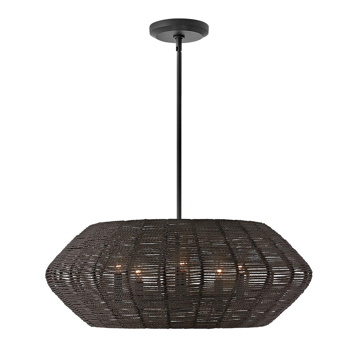 Lampa wisząca Luca - 5 źródeł światła - Czarny, Hinkley - ePlafoniera