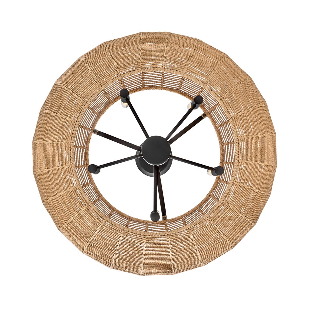 Lampa wisząca Luca - 5 źródeł światła - Czarny, karmelowy beż, Hinkley - ePlafoniera.pl