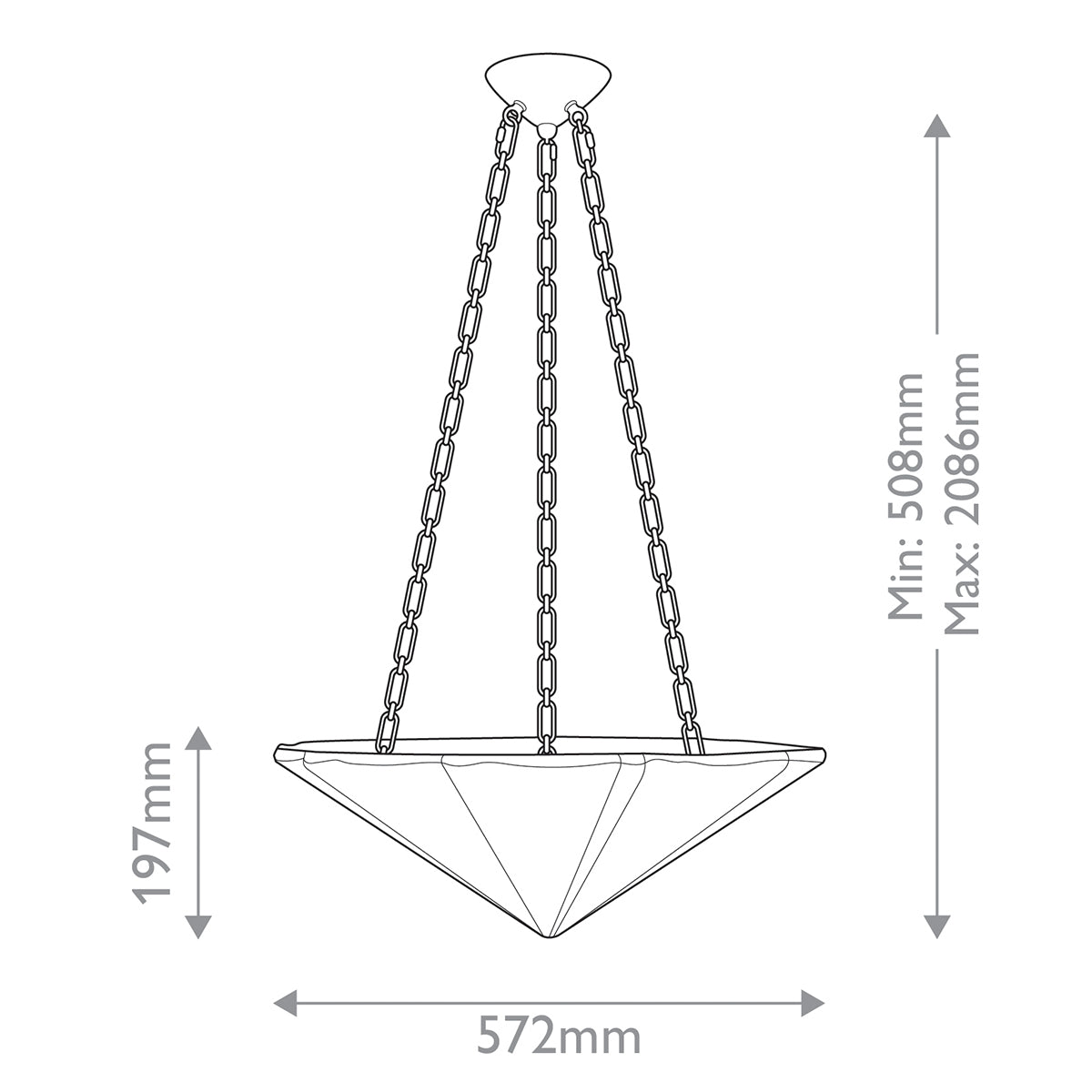 Lampa wisząca Martine - 3 źródła światła - Antyczna biel, Alora - ePlafoniera.pl