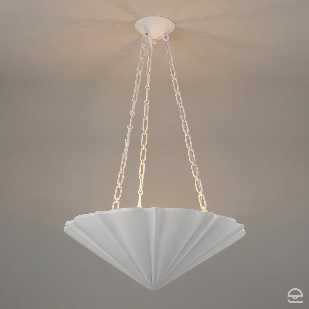 Lampa wisząca Martine - 3 źródła światła - Antyczna biel, Alora