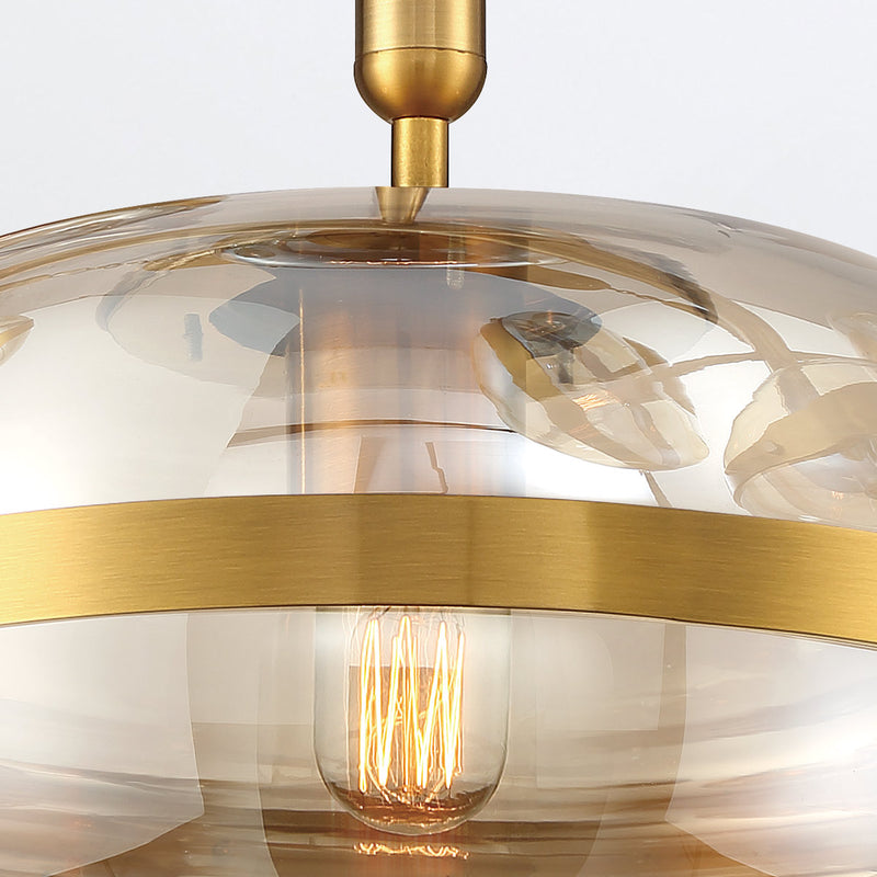Lampa wisząca Nottingham - 1 źródło światła - Antyczny mosiądz, Eurofase - ePlafoniera.pl