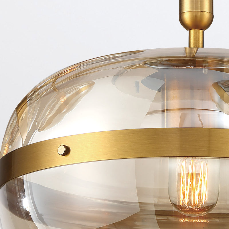 Lampa wisząca Nottingham - 1 źródło światła - Antyczny mosiądz, Eurofase - ePlafoniera.pl