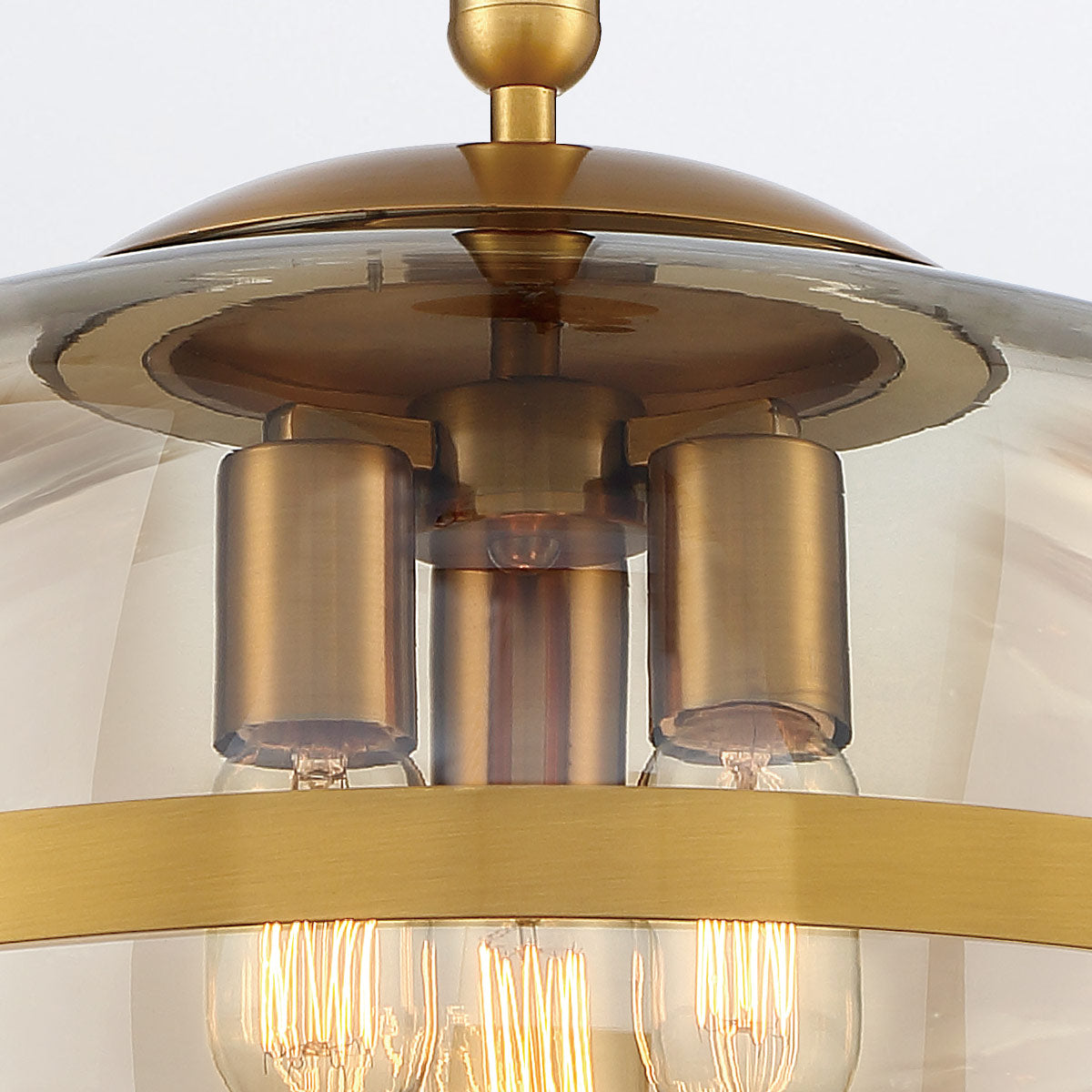 Lampa wisząca Nottingham - 3 źródła światła - Antyczny mosiądz, Eurofase - ePlafoniera.pl