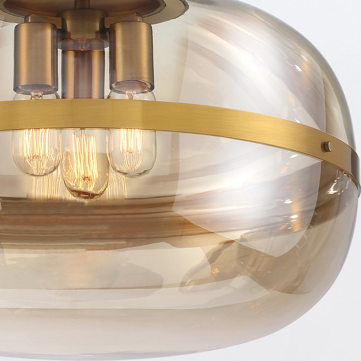 Lampa wisząca Nottingham - 3 źródła światła - Antyczny mosiądz, Eurofase - ePlafoniera.pl