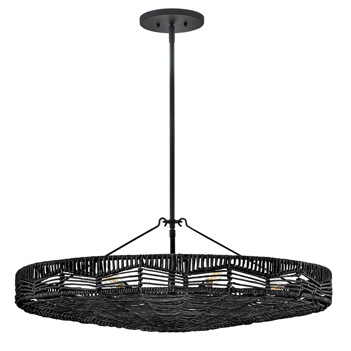 Lampa wisząca Ophelia - 6 źródeł światła - Czarny, Hinkley - ePlafoniera