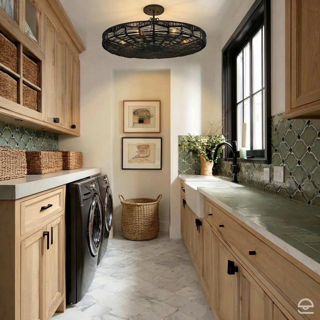 Lampa wisząca Ophelia - 6 źródeł światła - Czarny, Hinkley