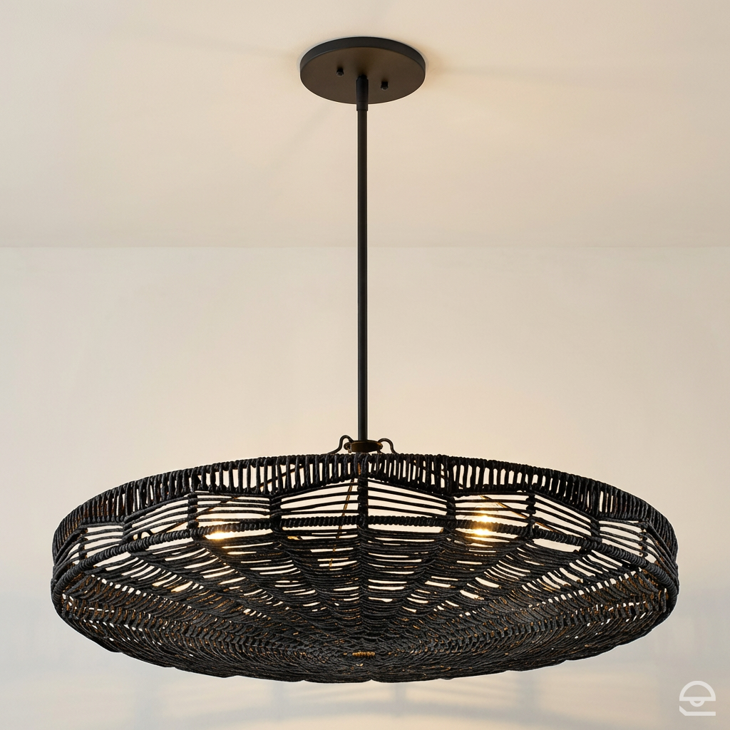 Lampa wisząca Ophelia - 6 źródeł światła - Czarny, Hinkley