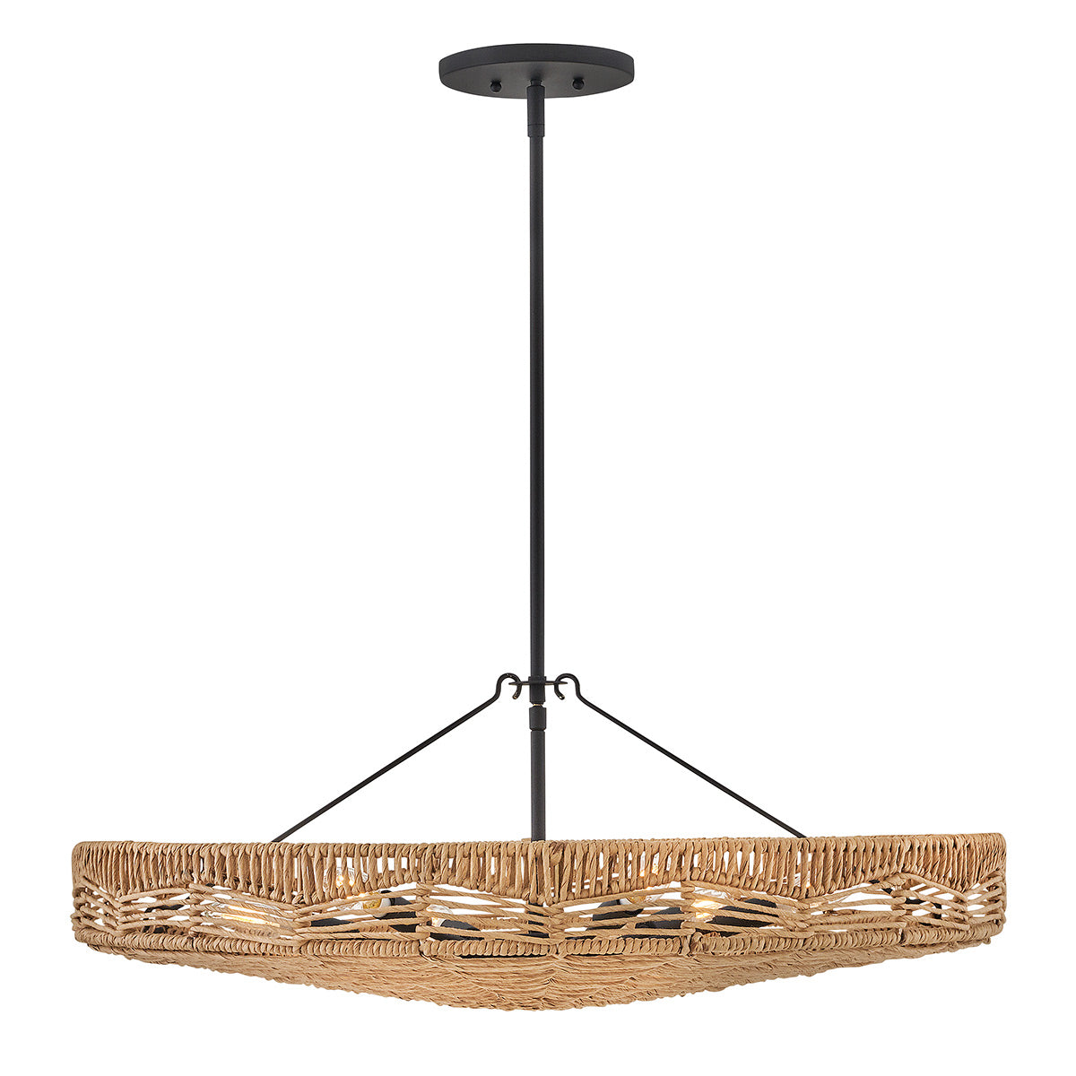 Lampa wisząca Ophelia - 6 źródeł światła - Czarny, karmelowy beż, Hinkley - ePlafoniera.pl