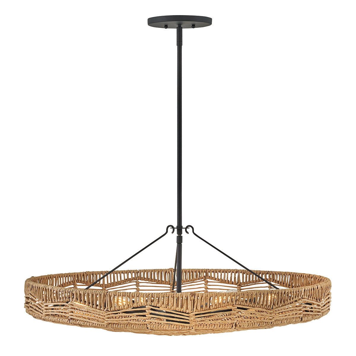 Lampa wisząca Ophelia - 6 źródeł światła - Czarny, karmelowy beż, Hinkley - ePlafoniera.pl