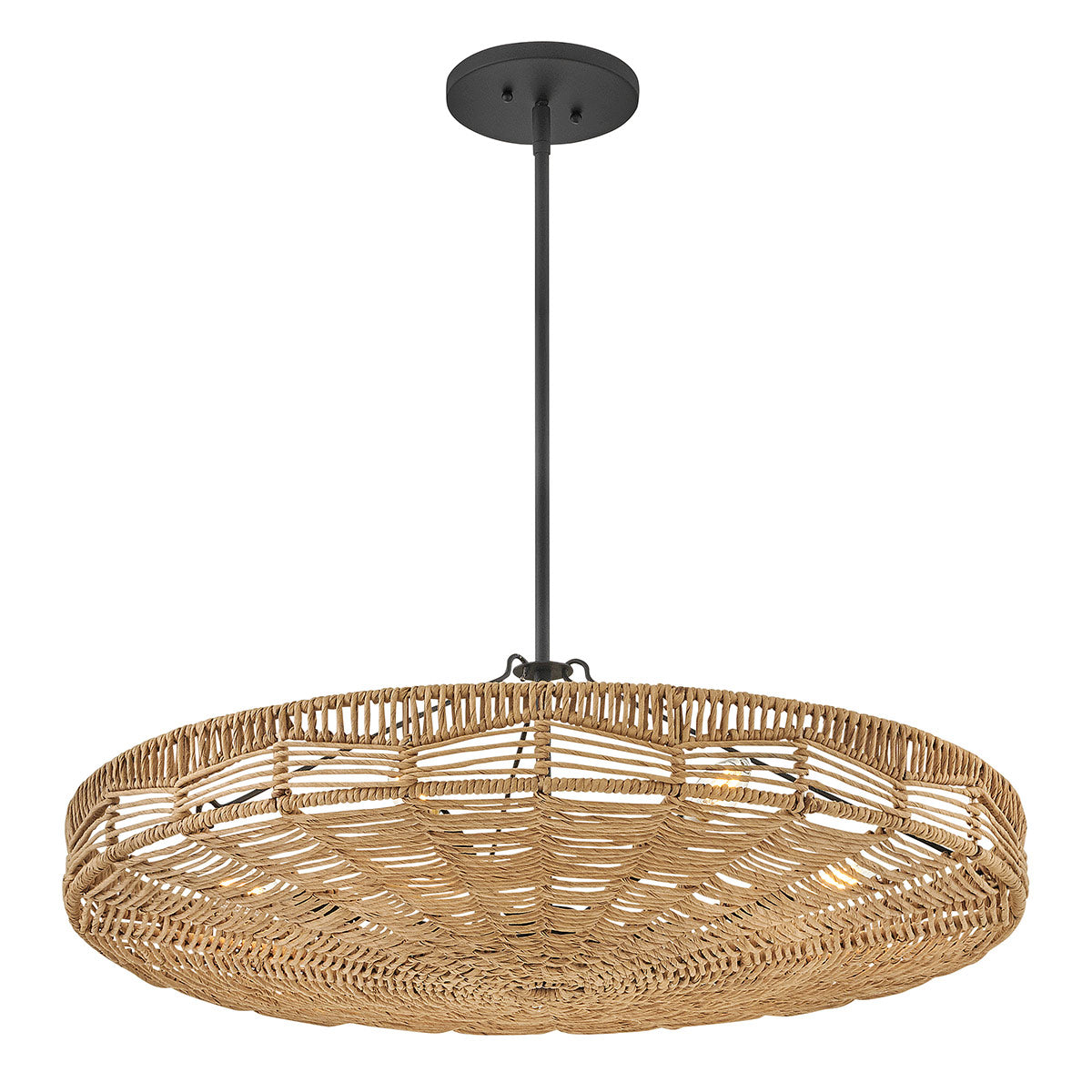 Lampa wisząca Ophelia - 6 źródeł światła - Czarny, karmelowy beż, Hinkley - ePlafoniera.pl