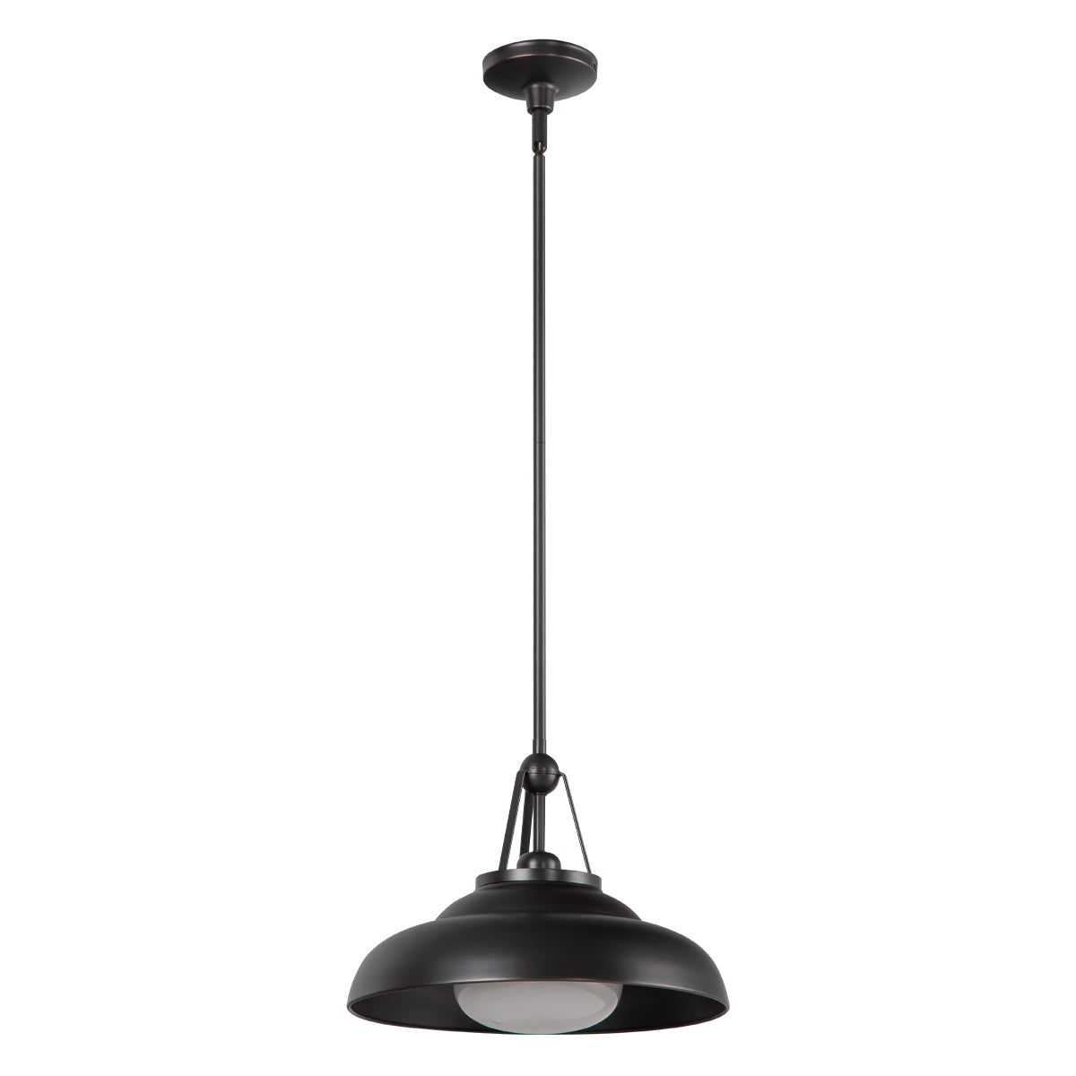 Lampa wisząca Palmetto - 1 źródło światła - Miejski brąz, Alora - ePlafoniera.pl