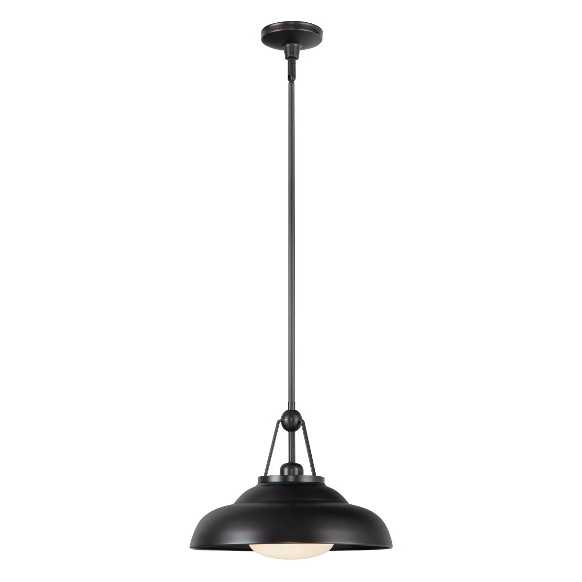 Lampa wisząca Palmetto - 1 źródło światła - Miejski brąz, Alora - ePlafoniera.pl