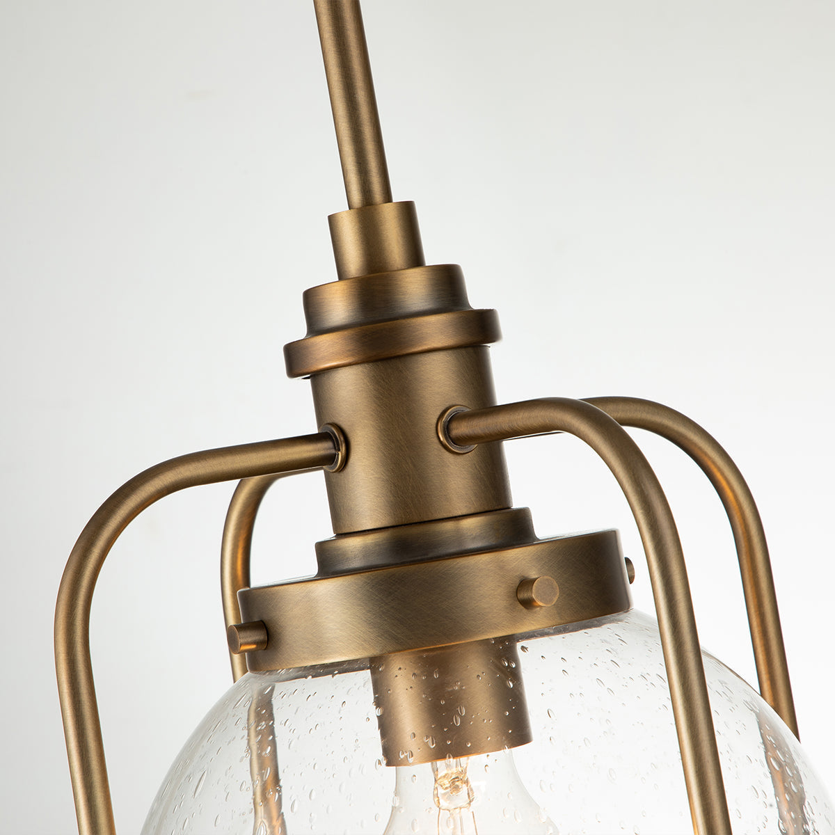 Lampa wisząca/ Plafon Triocent - 1 źródło światła - Naturalny mosiądz, Kichler - ePlafoniera.pl