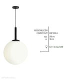 Lampa wisząca pojedyncza Bosso Grande 50 cm - Aldex (3xE27) 1087XXL1