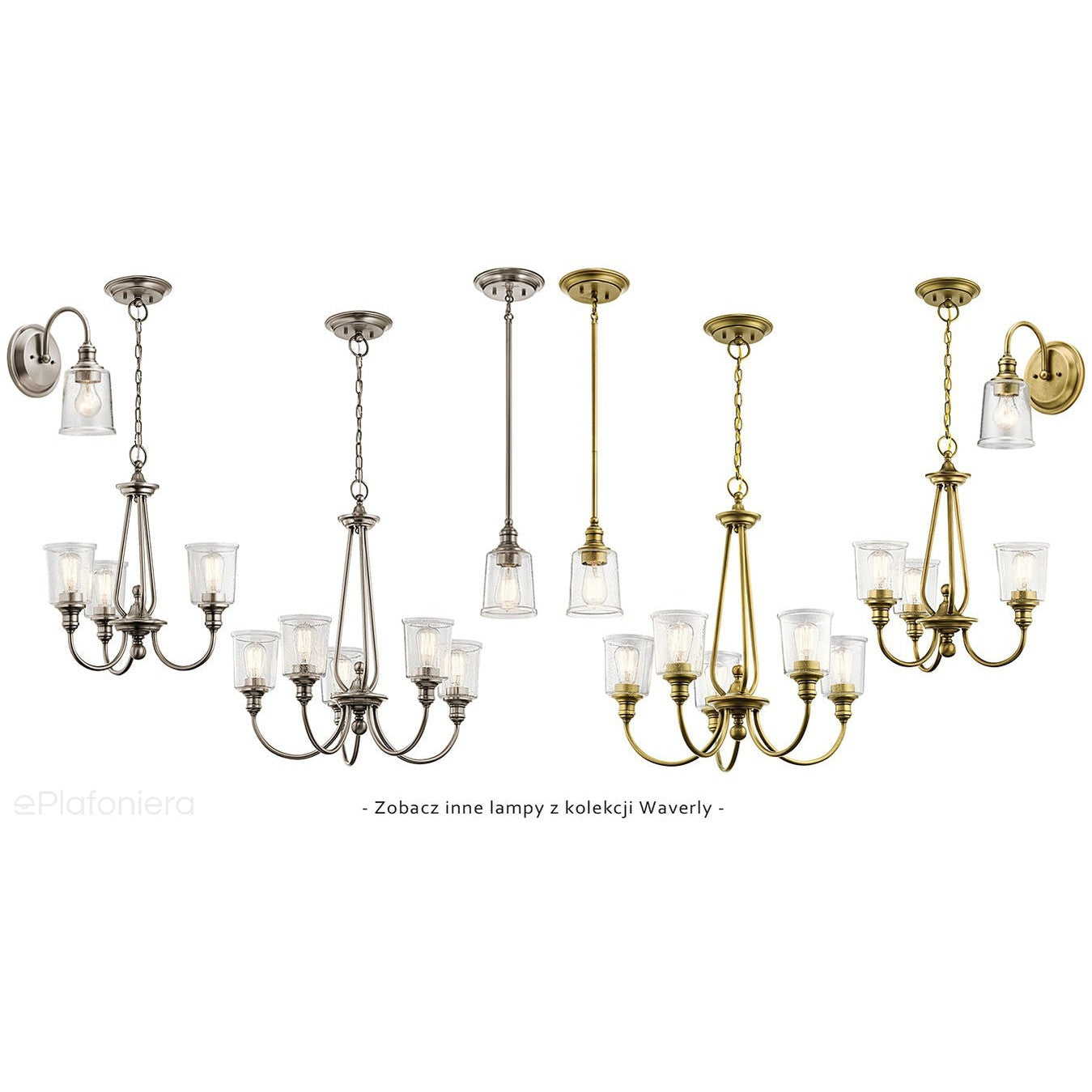 Lampa wisząca pojedyncza - vintage (pewter, 13cm) do kuchni sypialni łazienki (1xE27) Kichler (Waverly)