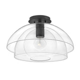 Lampa wisząca/ Półplafon Lotus - 1 źródło światła - Czarna, Hinkley - ePlafoniera.pl