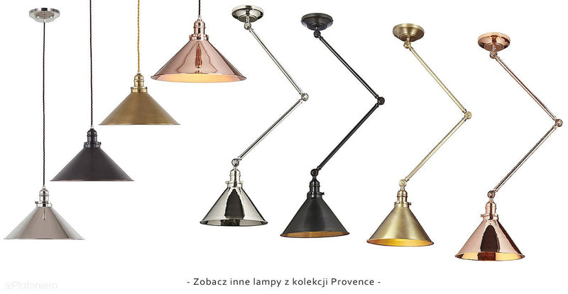 Lampa wisząca Provence (polerowany nikiel) - Elstead (37cm, 1xE27)