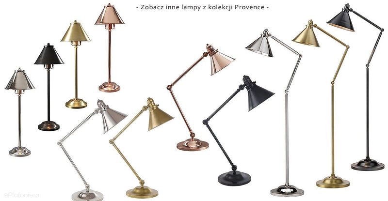 Lampa wisząca Provence (polerowany nikiel) - Elstead (37cm, 1xE27)