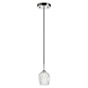 Lampa wisząca Rubin, szlifowane szkło / polerowany nikiel - Feiss (11cm, G9 1x4W)
