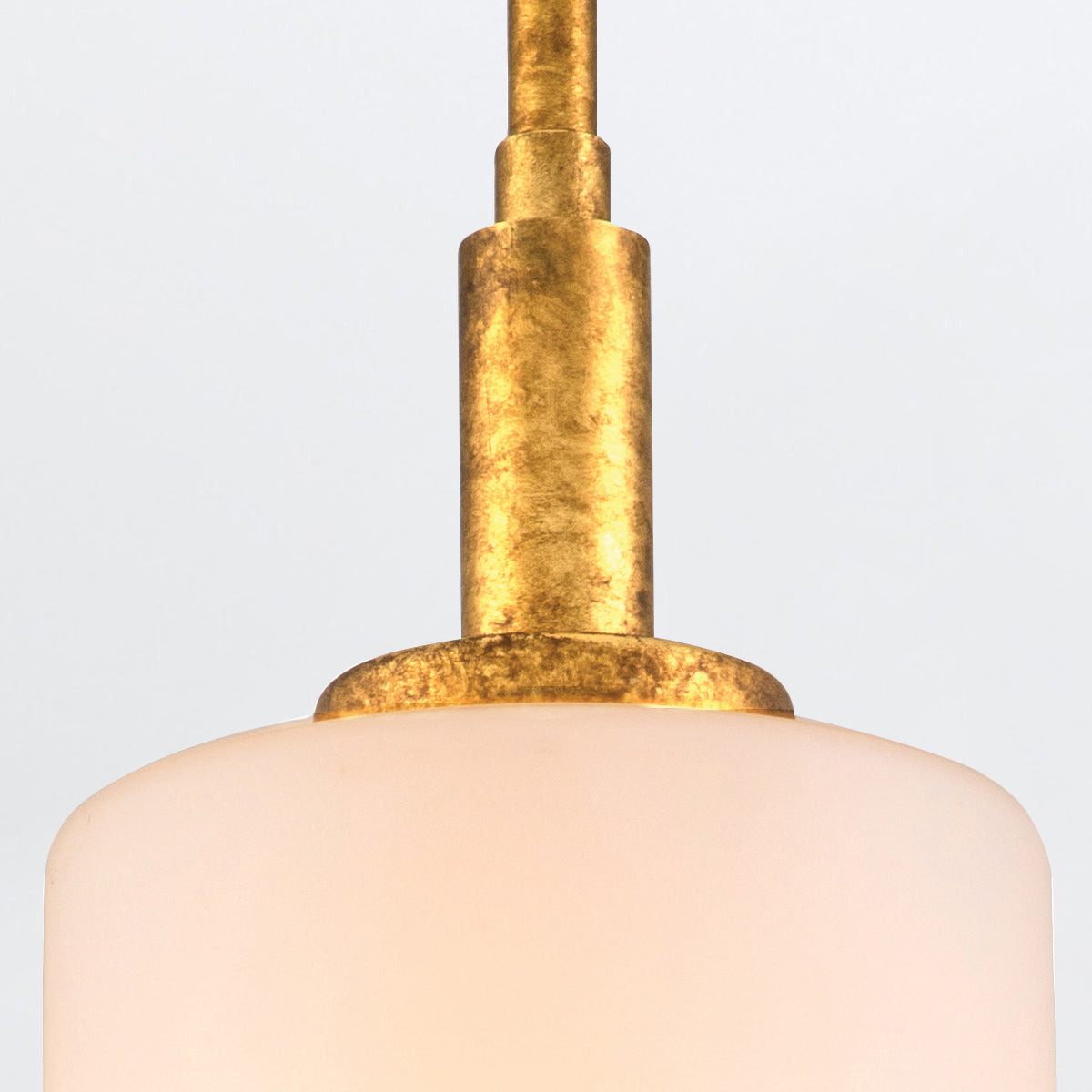 Lampa wisząca Sawgrass - 1 źródło światła - Płatkowe złoto, Quintiesse - ePlafoniera.pl