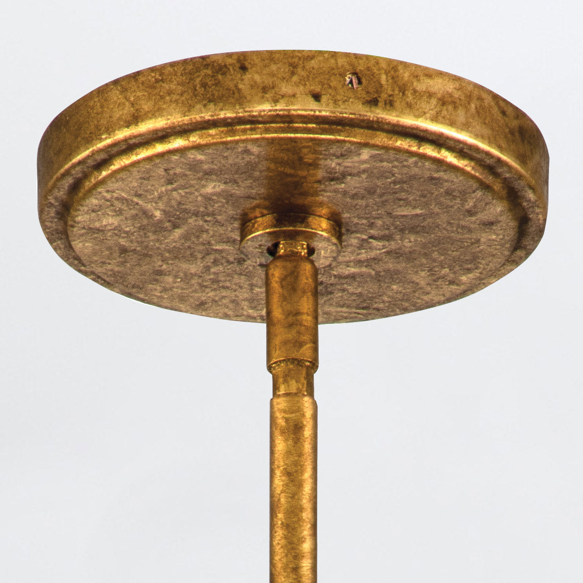 Lampa wisząca Sawgrass - 1 źródło światła - Płatkowe złoto, Quintiesse - ePlafoniera.pl
