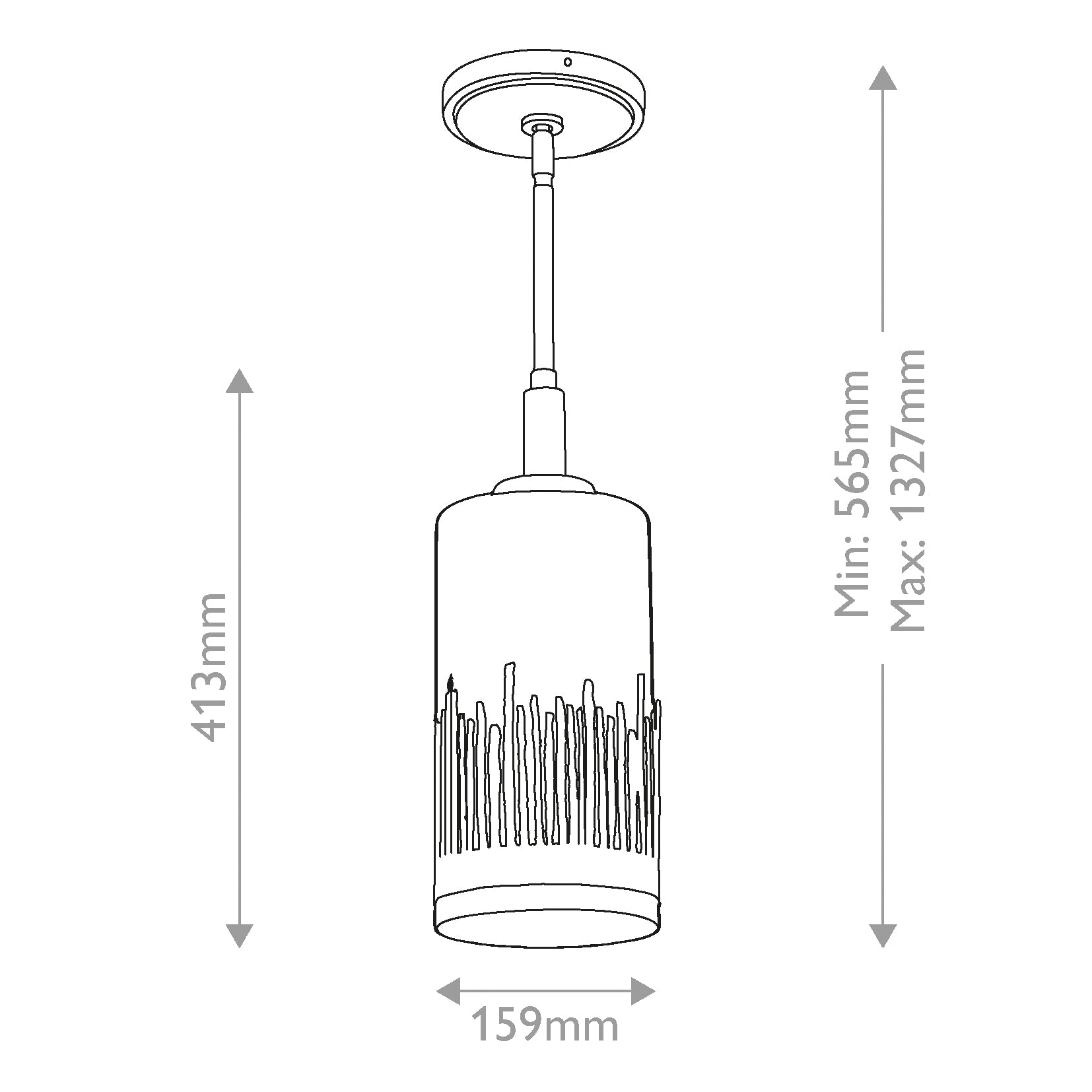Lampa wisząca Sawgrass - 1 źródło światła - Płatkowe złoto, Quintiesse - ePlafoniera.pl