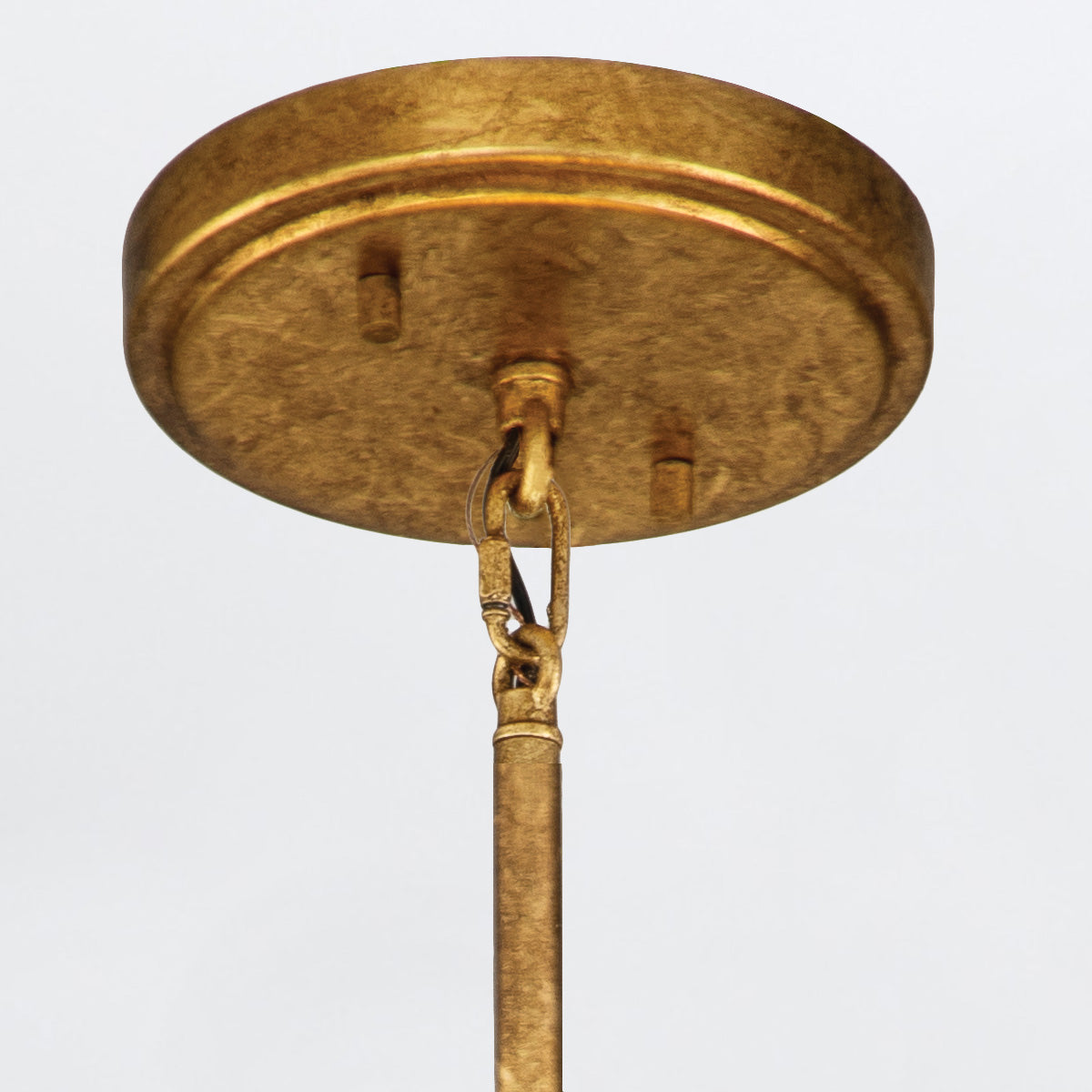 Lampa wisząca Sawgrass - 3 źródła światła - Płatkowe złoto, Quintiesse - ePlafoniera.pl