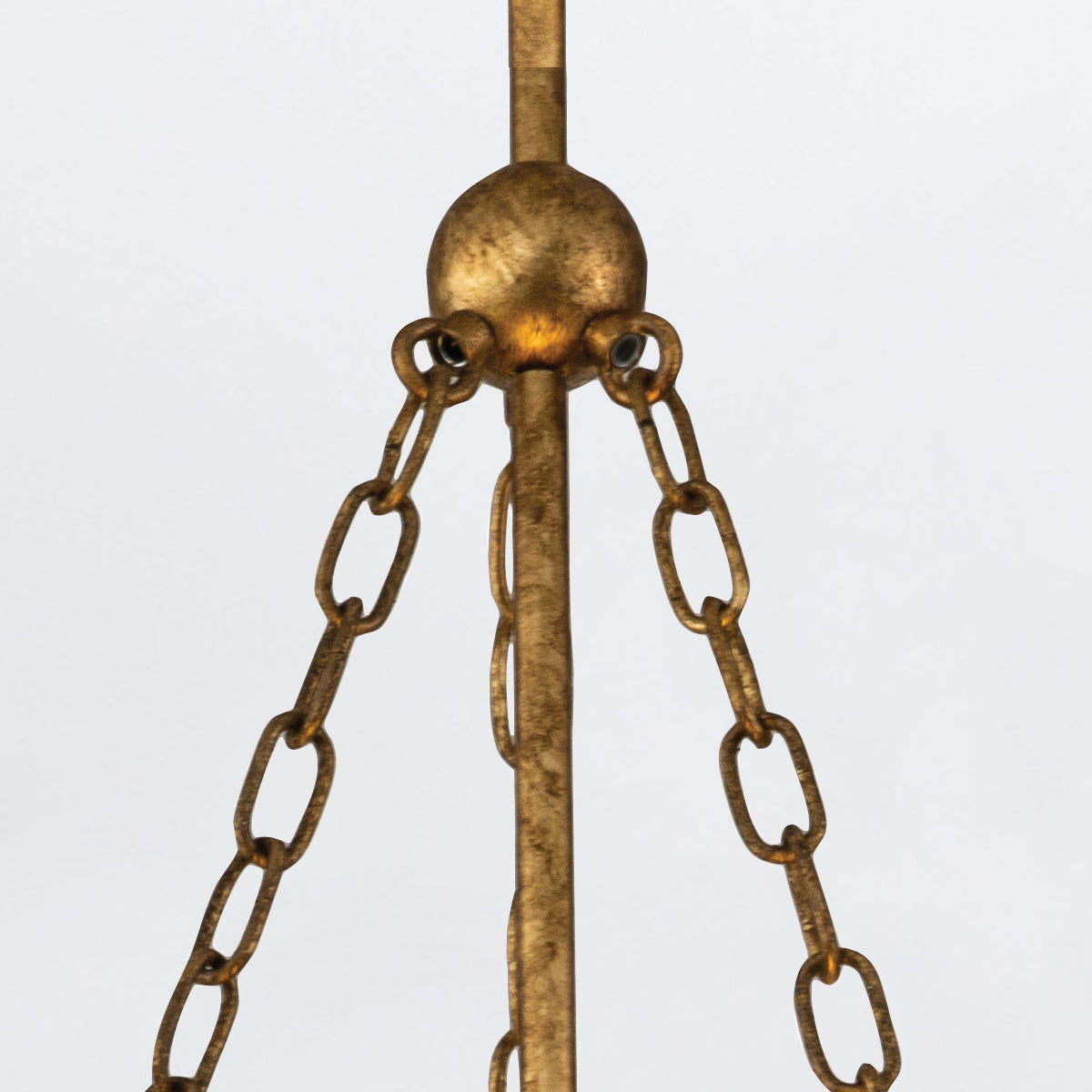 Lampa wisząca Sawgrass - 3 źródła światła - Płatkowe złoto, Quintiesse - ePlafoniera.pl