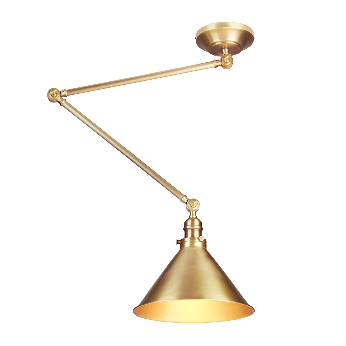 Lampa wisząca / ścienna Provence - kinkiet z regulacją, Elstead (stary mosiądz, 1xE27)