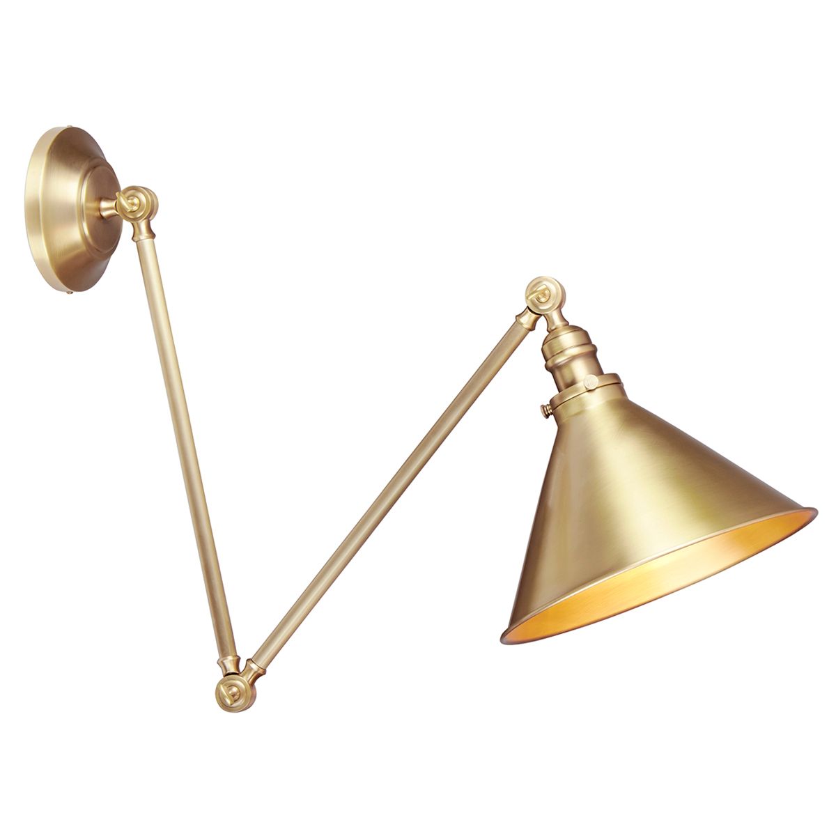 Lampa wisząca / ścienna Provence - kinkiet z regulacją, Elstead (stary mosiądz, 1xE27)