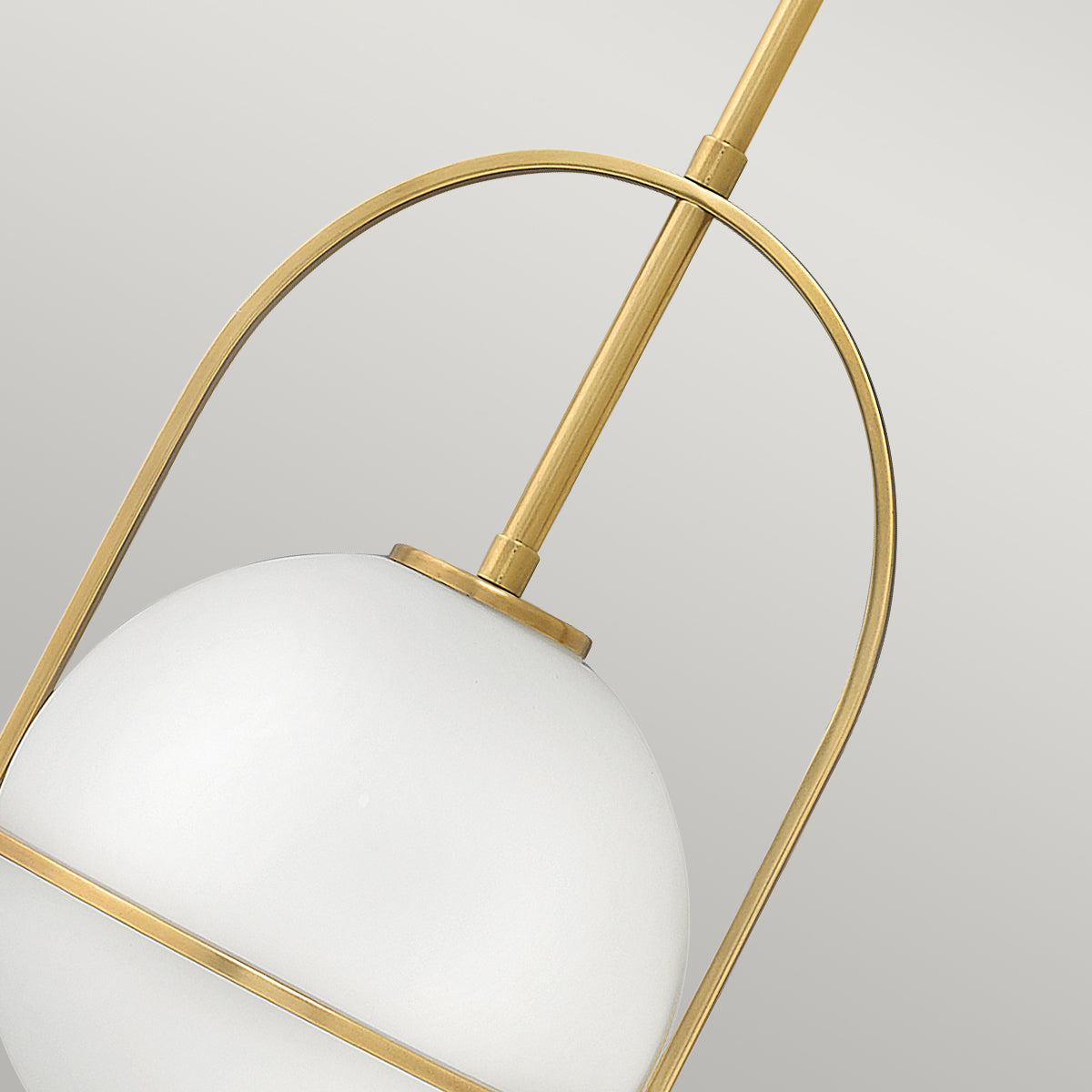 Lampa wisząca Somerset - 1 źródło światła - Opalowe szkło - Stary mosiądz, Hinkley - ePlafoniera.pl
