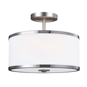 Lampa wisząca  sufitowa 32cm - (szkło, chrom, nikiel) do kuchni salonu sypialni (2xE27) Feiss (Prospect)