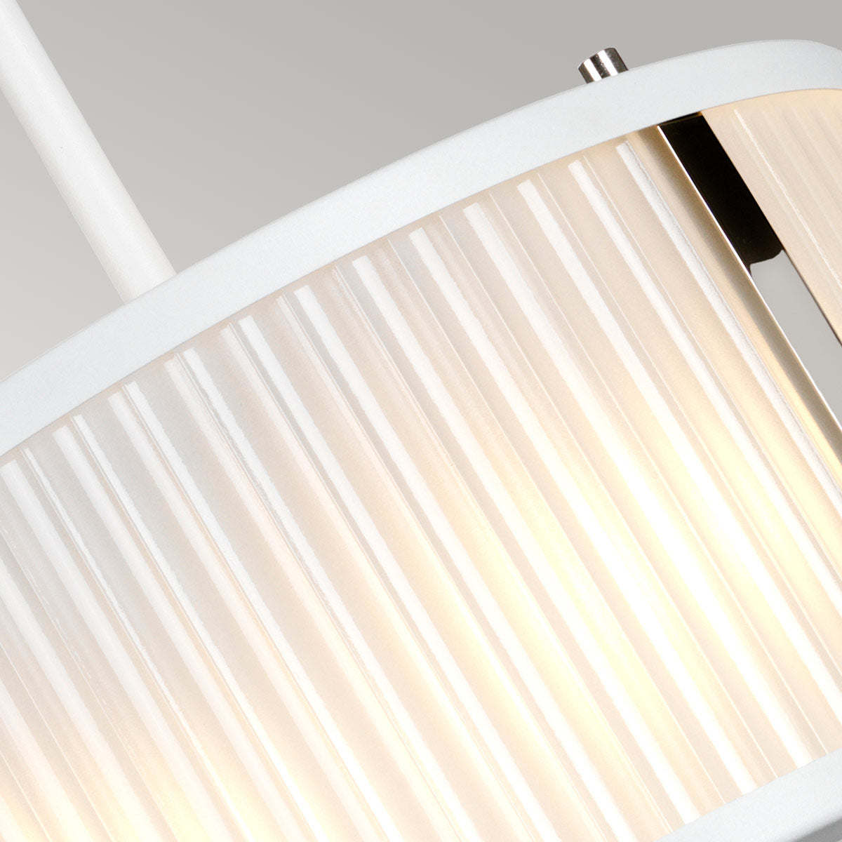 Lampa wisząca szklana (biała 30/40cm) do kuchni salonu sypialni (E27) Elstead (Corona)