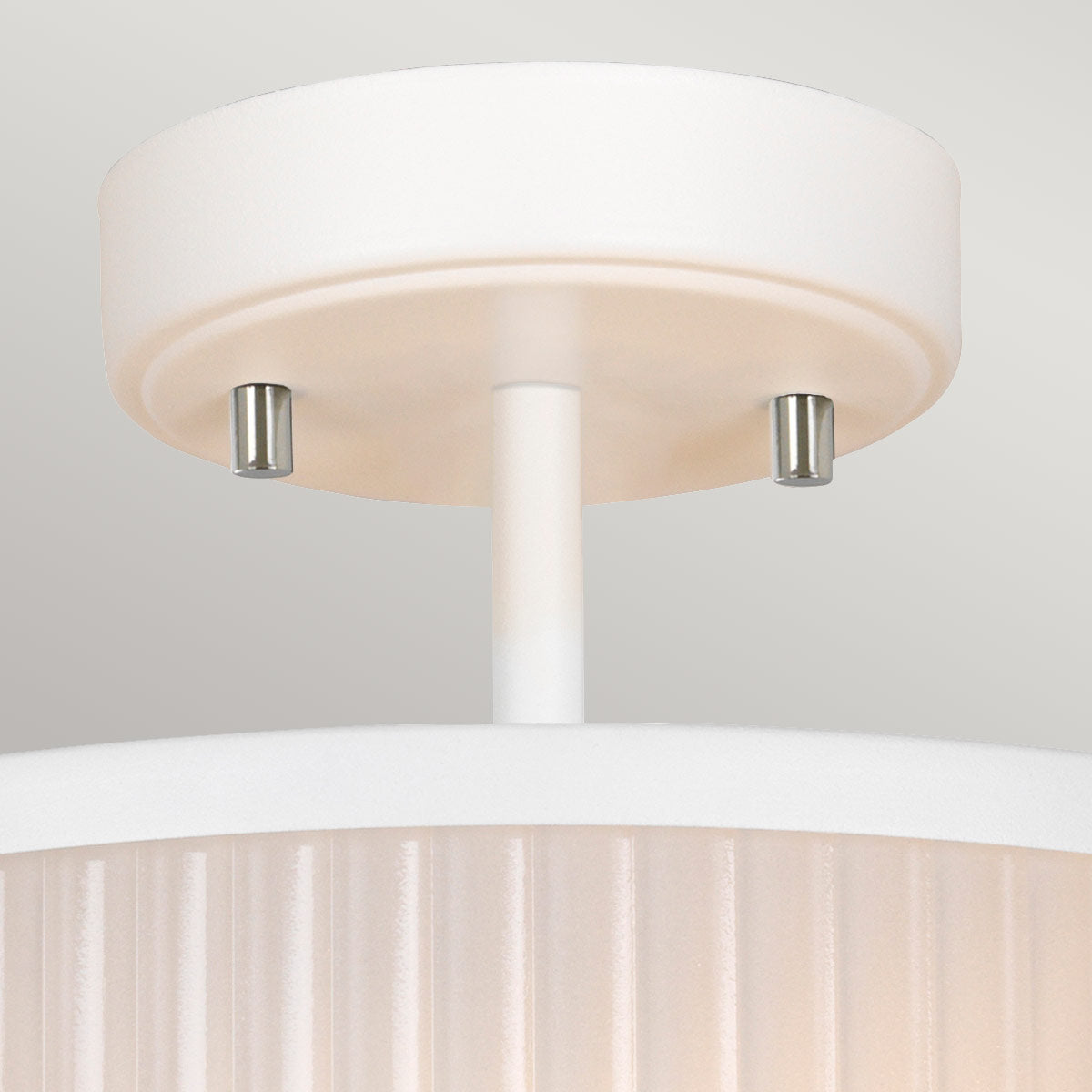 Lampa wisząca szklana (biała 30/40cm) do kuchni salonu sypialni (E27) Elstead (Corona)