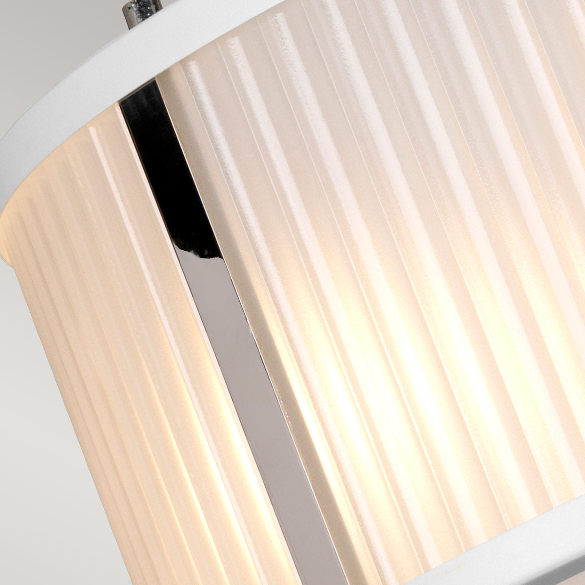 Lampa wisząca szklana (biała 30/40cm) do kuchni salonu sypialni (E27) Elstead (Corona)