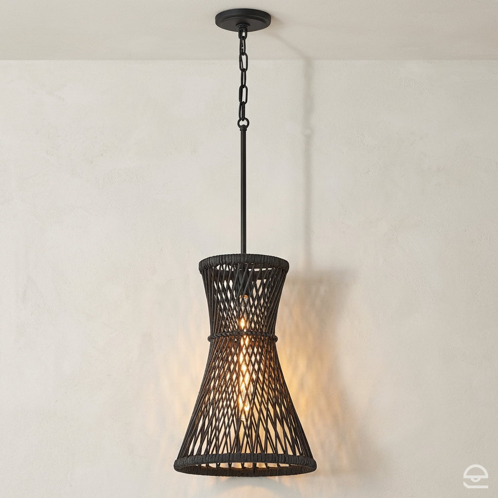 Lampa wisząca Twyla - 1 źródło światła - Czarny, Hinkley