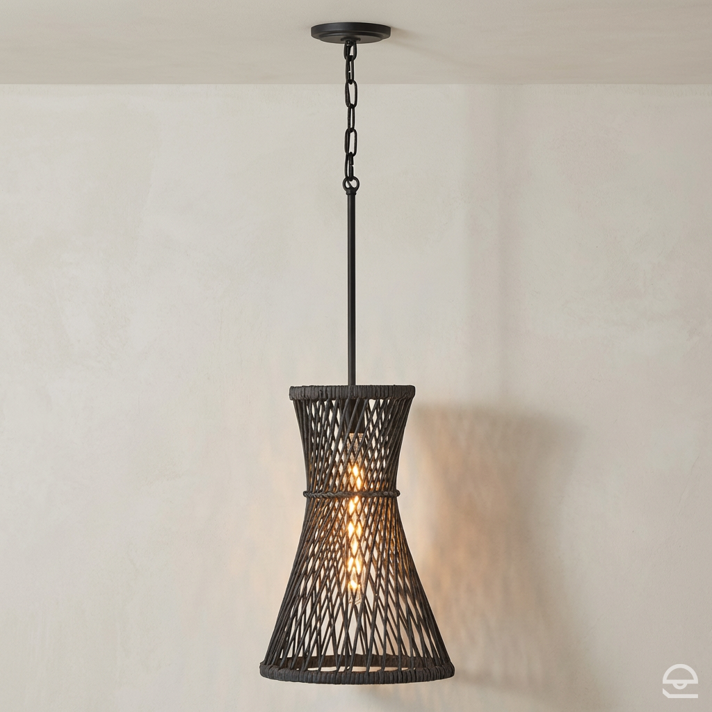 Lampa wisząca Twyla - 1 źródło światła - Czarny, Hinkley