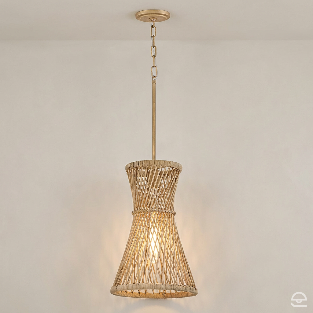 Lampa wisząca Twyla - 1 źródło światła - Oksydowane złoto, Hinkley