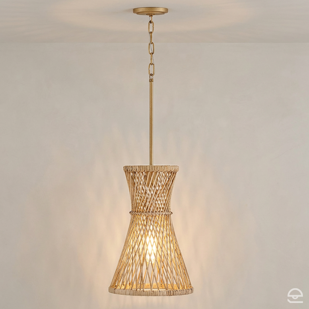 Lampa wisząca Twyla - 1 źródło światła - Oksydowane złoto, Hinkley