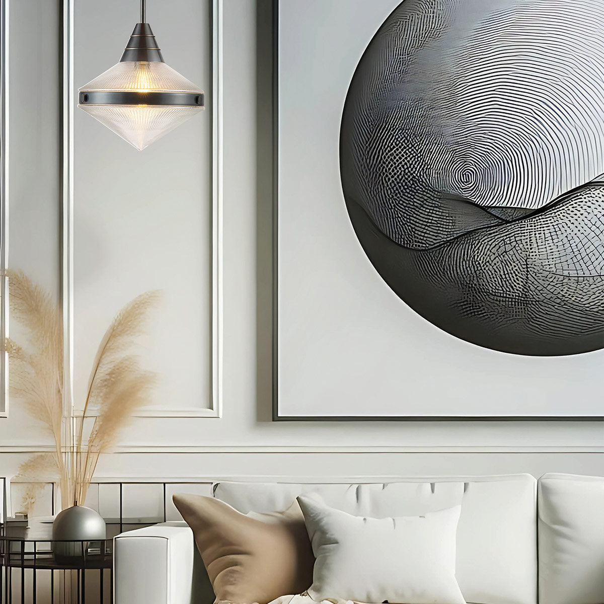 Lampa wisząca Willard - 1 źródło światła - Miejski brąz, Alora - ePlafoniera.pl