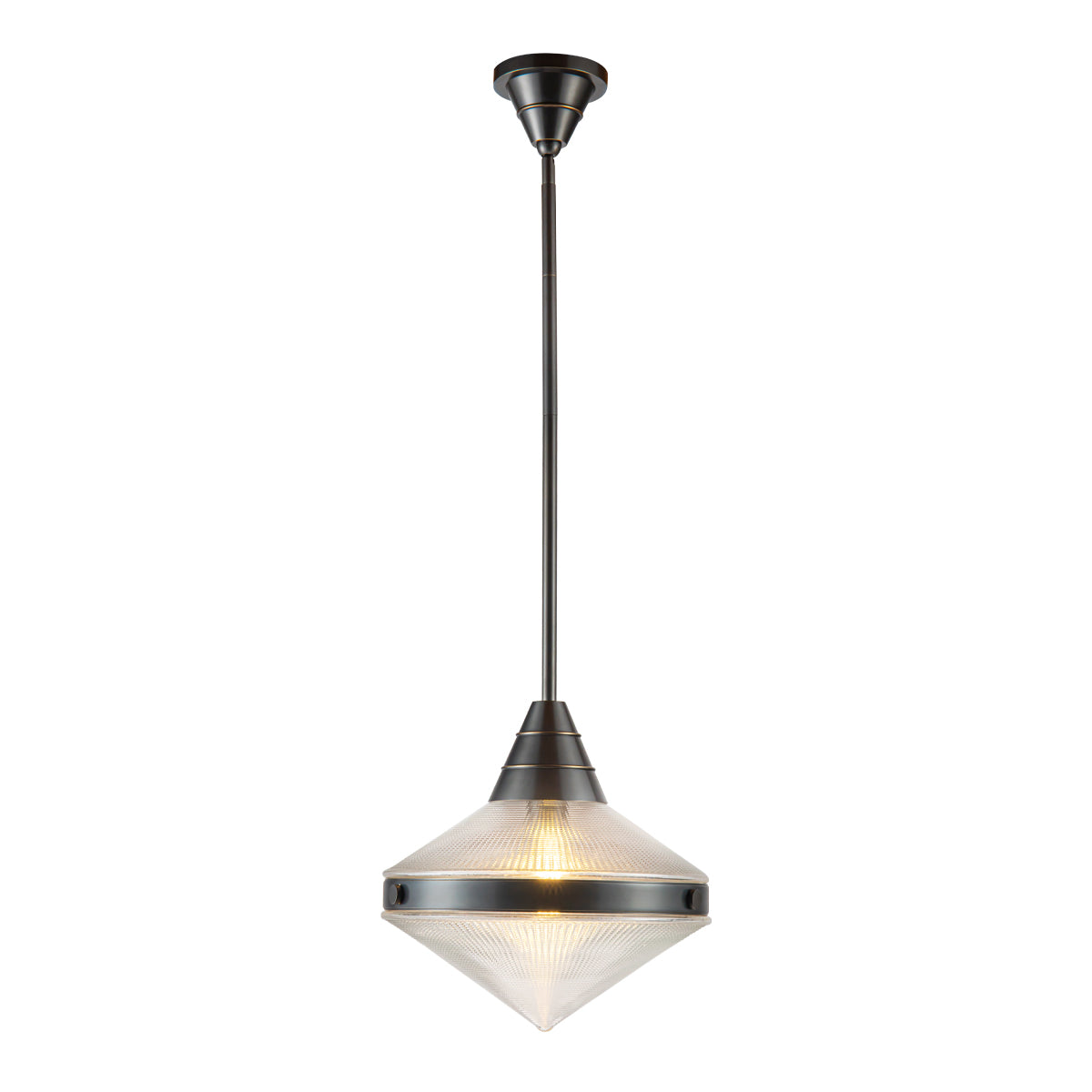 Lampa wisząca Willard - 1 źródło światła - Miejski brąz, Alora - ePlafoniera.pl
