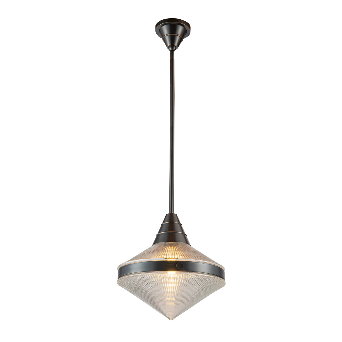 Lampa wisząca Willard - 1 źródło światła - Miejski brąz, Alora - ePlafoniera