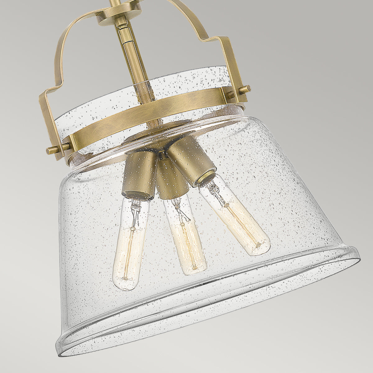 Lampa wisząca Wimberley - 3 źródła światła - Wyblakły mosiądz, Quoizel - ePlafoniera.pl